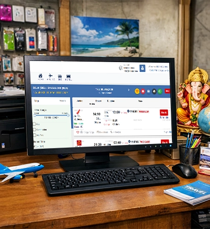 Open the Flight Booking Panel